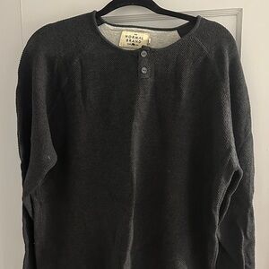 The Normal Brand Men's Charcoal Crewneck Sweater
